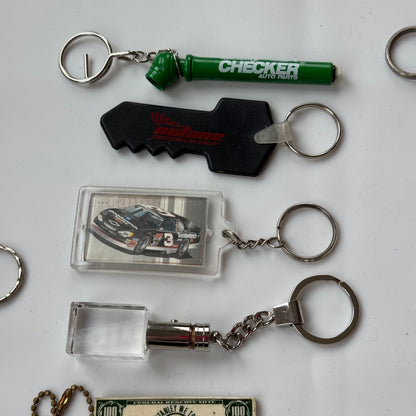 Lot of 20+ Vintage Car Automobile Dealership Oil Gas Keychains Key Chains