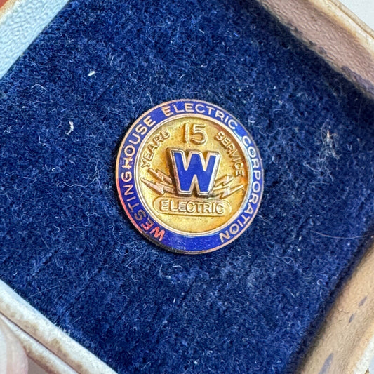 VTG Westinghouse Electric Corporation 15 Years of Service Screwback Pin GF IOB