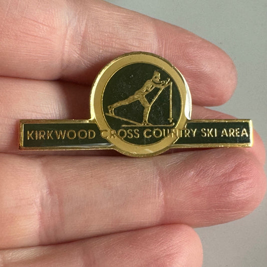 Vintage Kirkwood Cross Country Ski Area Lapel Pin California Skiing