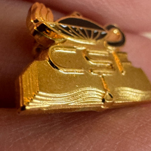 1971 California Scholarship Foundation Lamp of Knowledge Award Pin Likely GF
