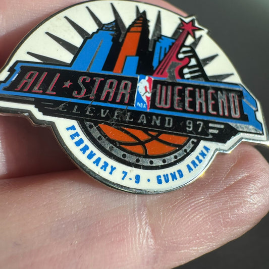 1997 NBA All-Star Weekend Cleveland Lapel Pin Kobe Bryant Dunk