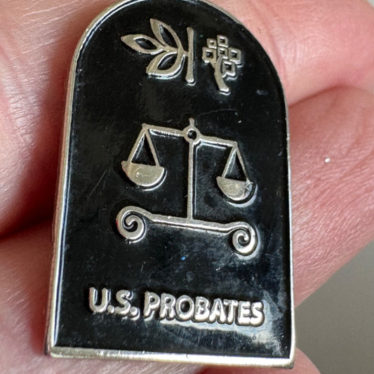 Ancestry.com U.S. Probates Lapel Pin RARE Court Records