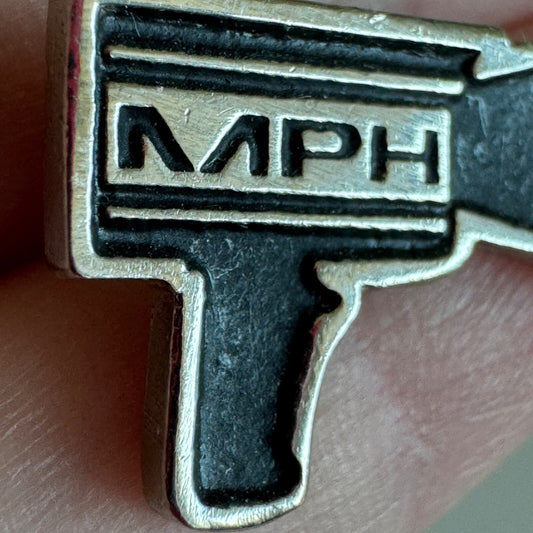 Vintage MPH Radar Speed Gun Lapel Pin Law Enforcement Police