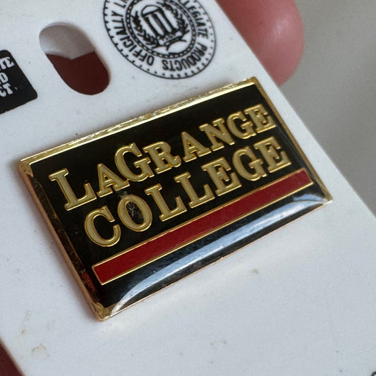 Vintage LaGrange College Lapel Pin New Old Stock On Card