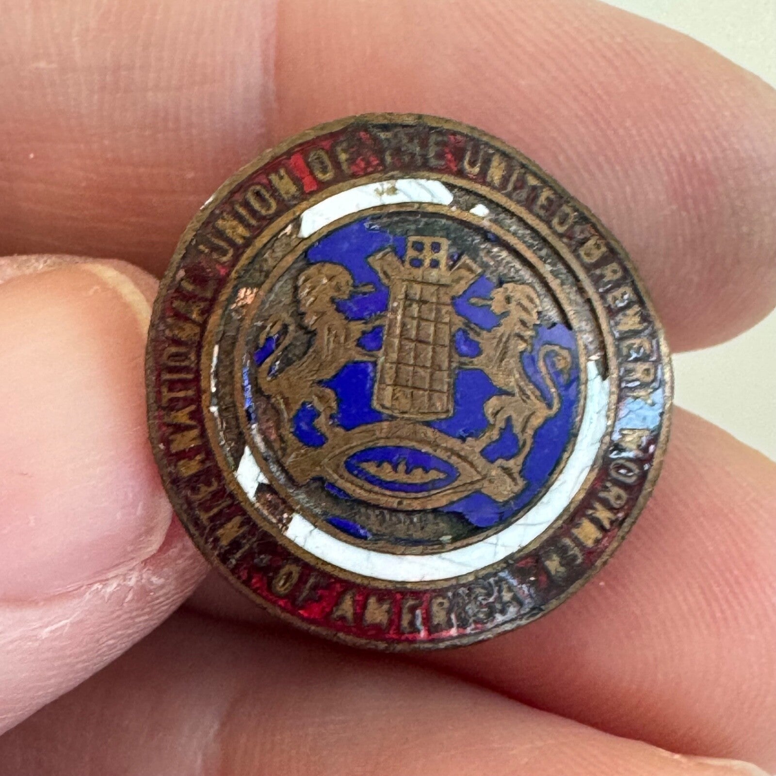 Antique International Union of the United Brewery Workers of America Lapel Pin 