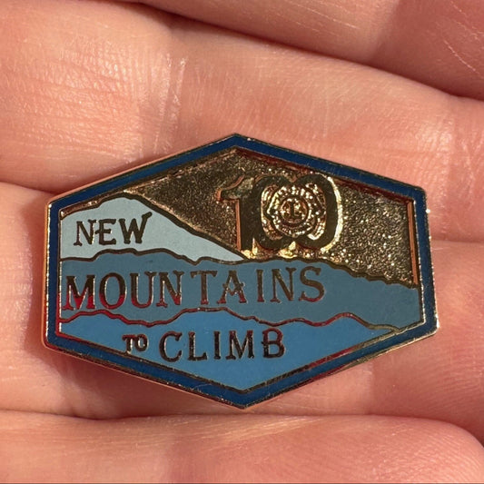 Lions 100 New Mountains to Climb Lapel Pin