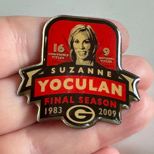 2009 Suzanne Yoculan University of Georgia Gymnastics Coach Final Season Pin