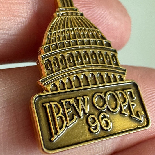 IBEW COPE 1996 Capitol Building Union Lapel Pin