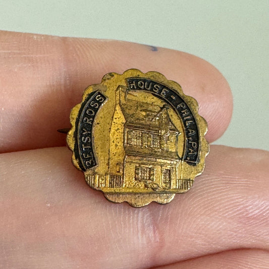 Vintage Betsy Ross House Lapel Pin – Philadelphia, Pennsylvania