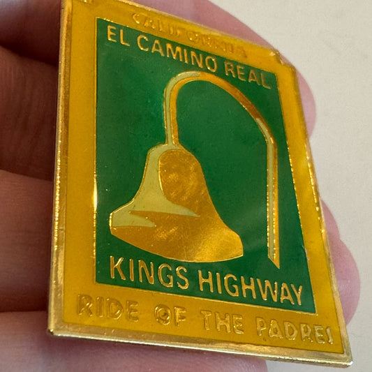 El Camino Real Kings Highway - California Ride of the Padres Lapel Pin Bell