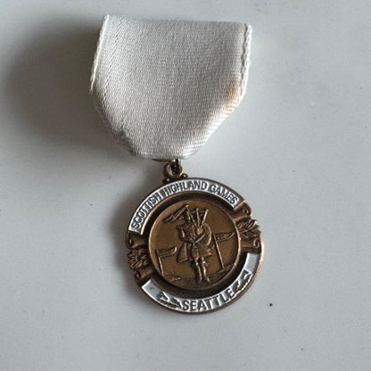 Vintage Scottish Highland Games Seattle Medal Lapel Pin
