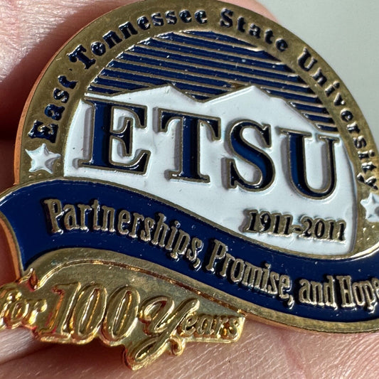 East Tennessee State University ETSU 100 Years Lapel Pin 2011