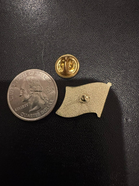 Kansas State Enamel Flag Lapel Pin