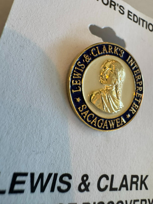 Vintage Lewis and Clark Sacagawea Corps of Discovery Lapel Pin