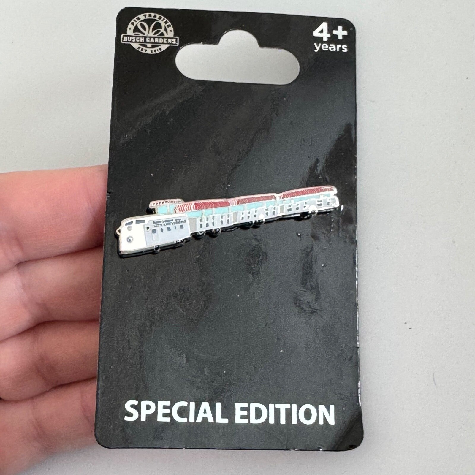 60th Anniversary Busch Gardens Tampa Tram Special Edition Lapel Pin 