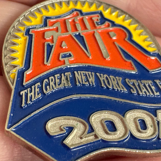 Vintage 2001 The Great New York State Fair Logo Lapel Pin