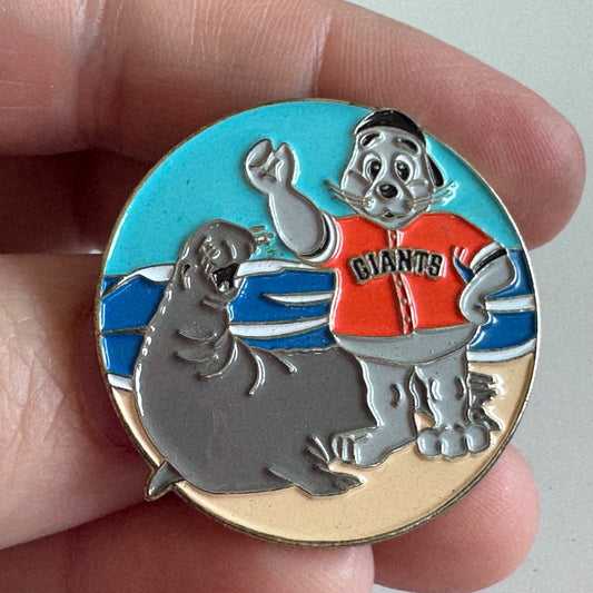 San Francisco Giants Lou Seal Lapel Pin Marine Mammal Day