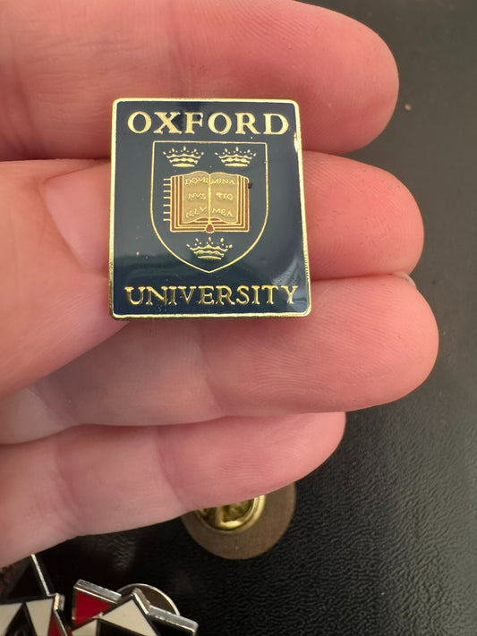 Oxford University Crest Shield Lapel Pin NOS