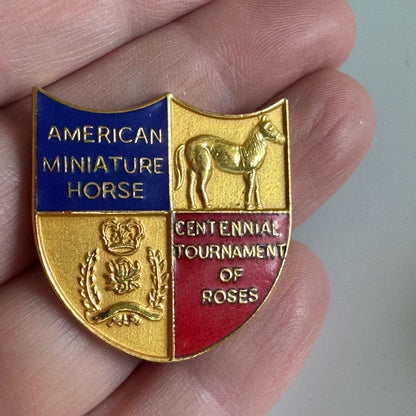 Vintage American Miniature Horse Centennial Tournament of Roses Pin