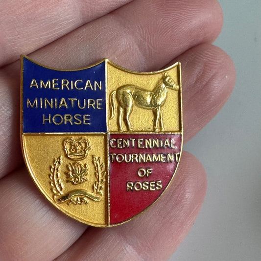 Vintage American Miniature Horse Centennial Tournament of Roses Pin