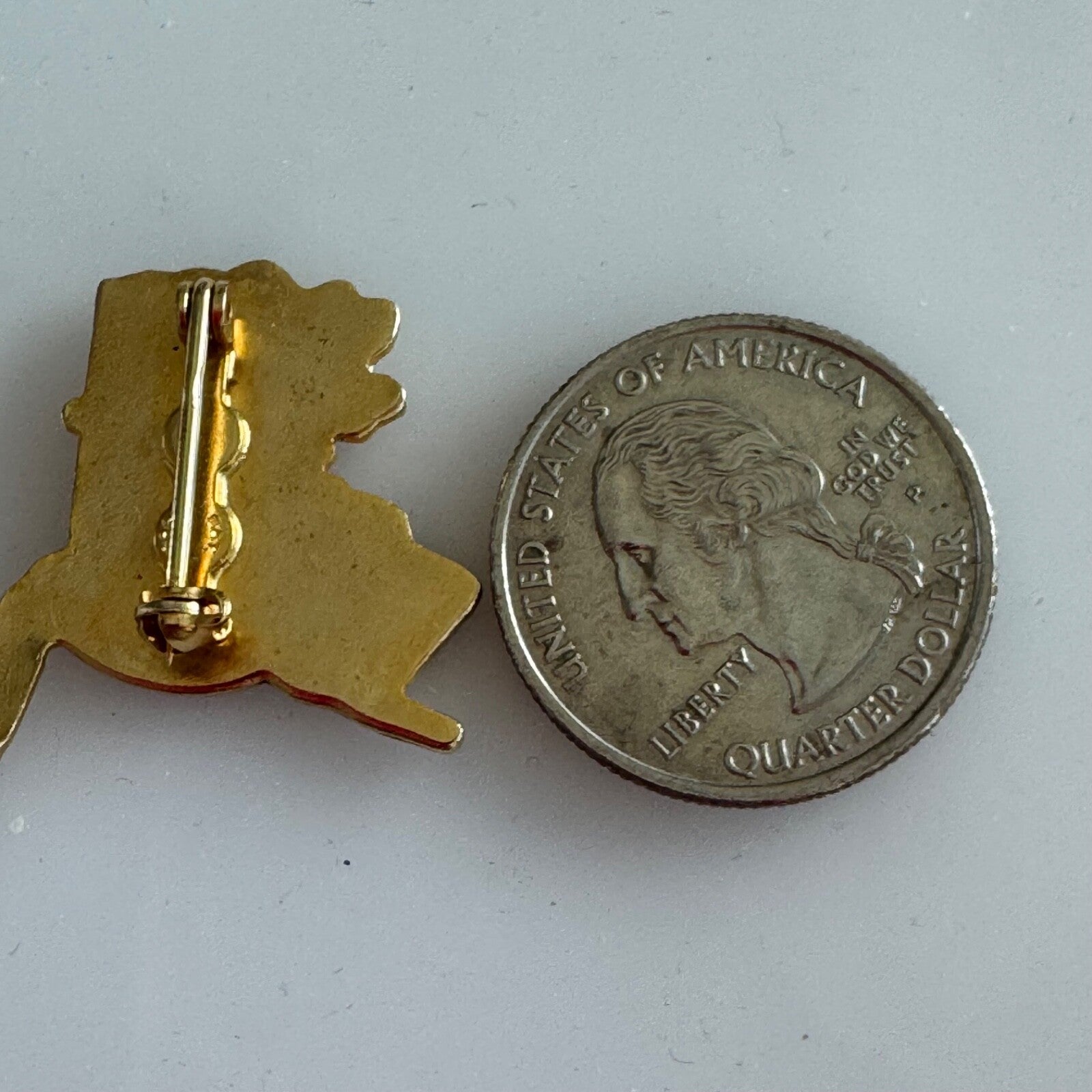 Vintage Fairbanks Alaska Curling Club Enamel Lapel Pin