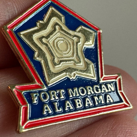 Fort Morgan Alabama Souvenir Tourist Lapel Pin RARE