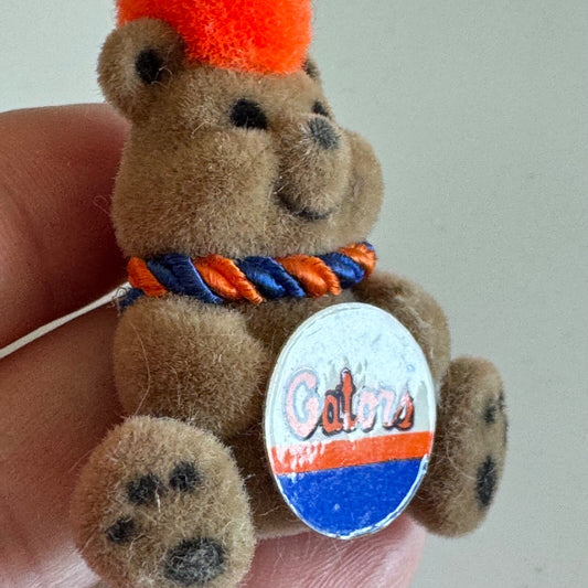 Vintage Florida Gators Bear Plush Button Pin 