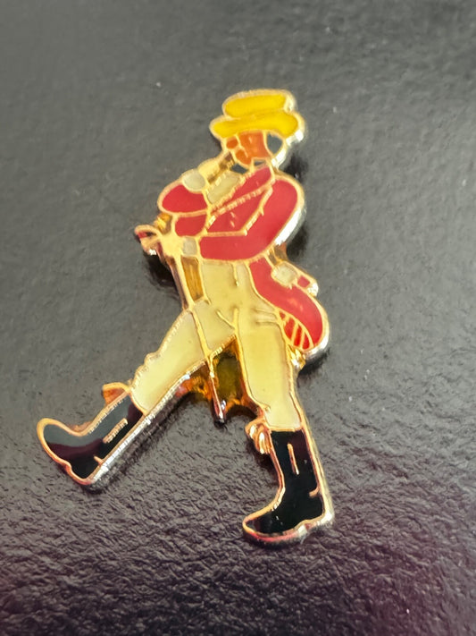 Vintage Johnnie Walker Scotch Whiskey Advertising Lapel Pin Stick Pin On Card