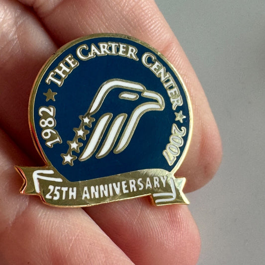 2007 Carter Center Georgia GA 25th Anniversary Jimmy Carter Lapel Pin