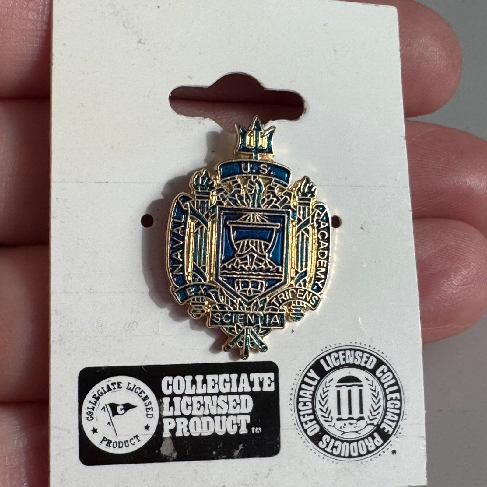 Vintage United States Naval Academy USNA New on Card Lapel Pin