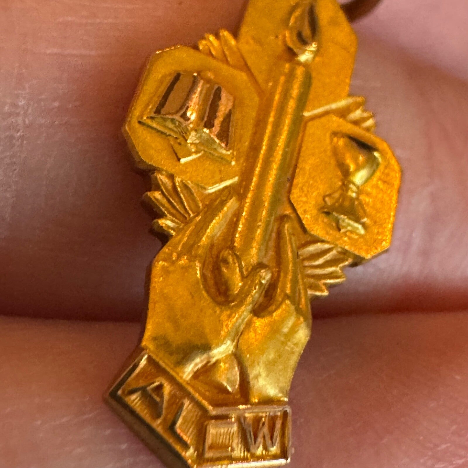 Vintage American Lutheran Church Women Charm Pendant 1/10 10k GF ALCW