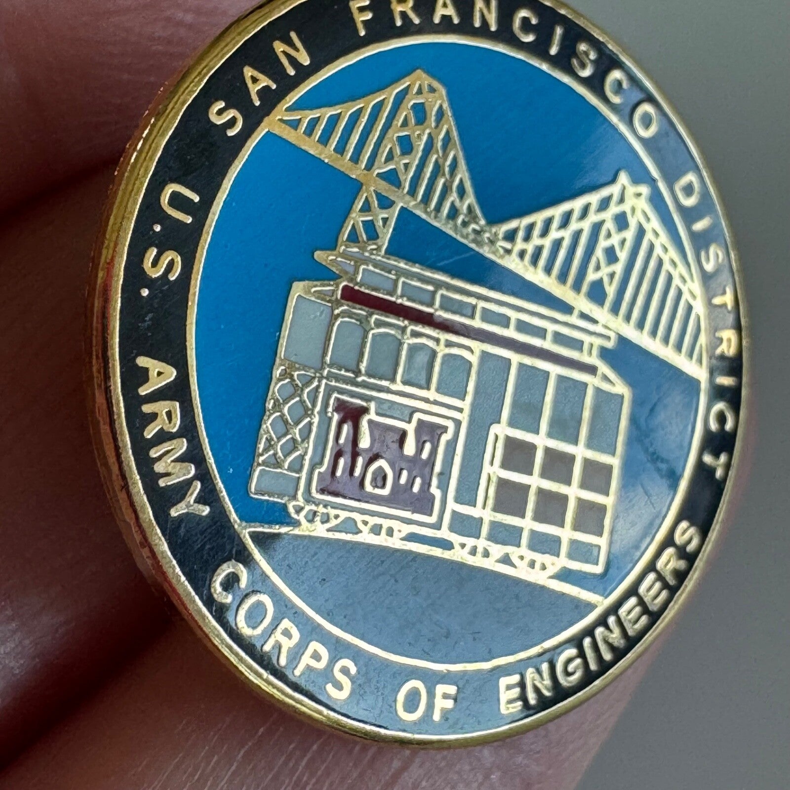 San Francisco District U.S. Army Corps of Engineers Golden Gate Bridge Pin 