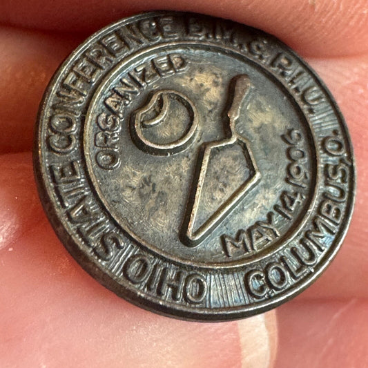 Vtg Ohio Bricklayers, Masons, and Plasterers' International Union of America Pin