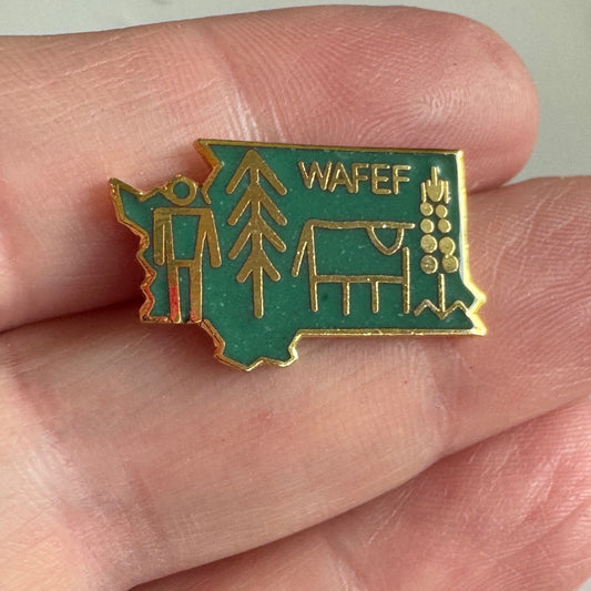 Vtg WAFEF Washington Agriculture Forestry Education Association Lapel Pin 