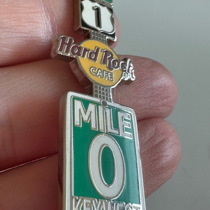 Hard Rock Cafe Key West Mile 0 Sign Lapel Pin