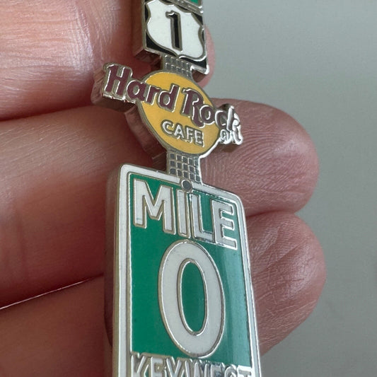 Hard Rock Cafe Key West Mile 0 Sign Lapel Pin