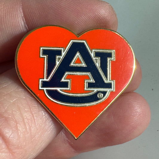 Auburn University AU Heart Tigers Lapel Pin 