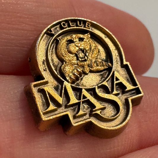 Vtg University of Missouri Athletic Scholarship Association V Club Tiger Pin