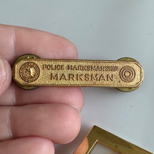 Police Marksmanship “MARKSMAN” Bar Pin – Law Enforcement Medal NRA