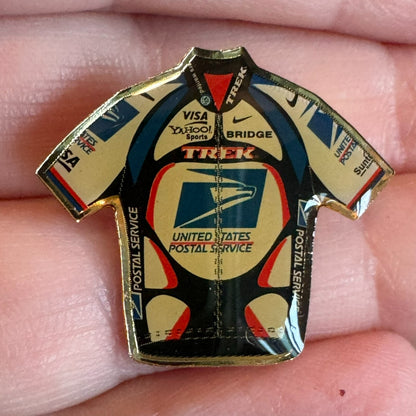 Vintage USPS Bicycle Jersey Lapel Pin Tour de France Trek