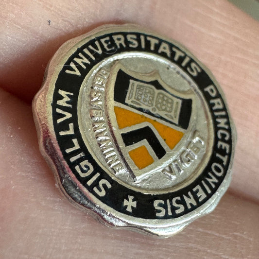 Antique Princeton University Sterling Silver Lapel Pin Tie Tack