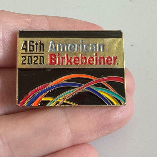 2020 46th American Birkebeiner Lapel Pin Telemark Ski
