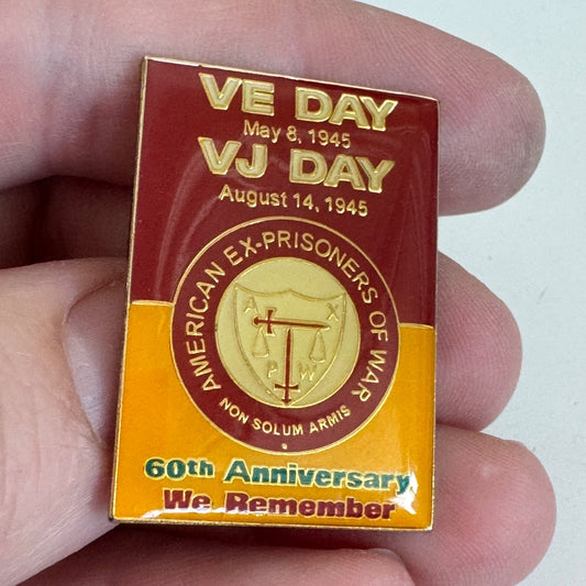 American Ex-Prisoners of War VE VJ Day 60th Anniversary Lapel Pin