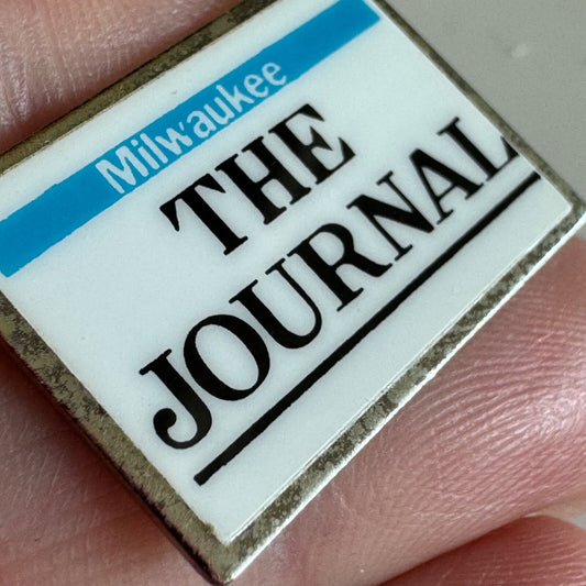 Vintage Milwaukee The Journal Lapel Pin Newspaper RARE