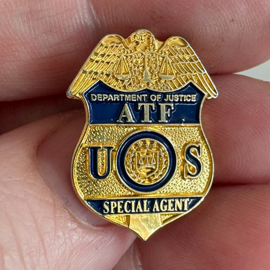 Department of Justice ATF Special Agent Lapel Pin Alcohol Tobacco Firearms