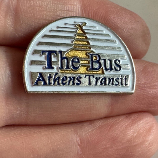 Vintage The Bus Athens Transit Lapel Pin Georgia RARE