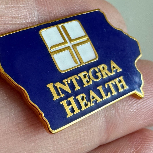 Vintage Integra Health Lapel Pin Iowa Medical Physicians RARE