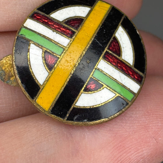 WWII Axis Powers Lapel Stud Germany Italy Japan Cloisonne Pin Stoger