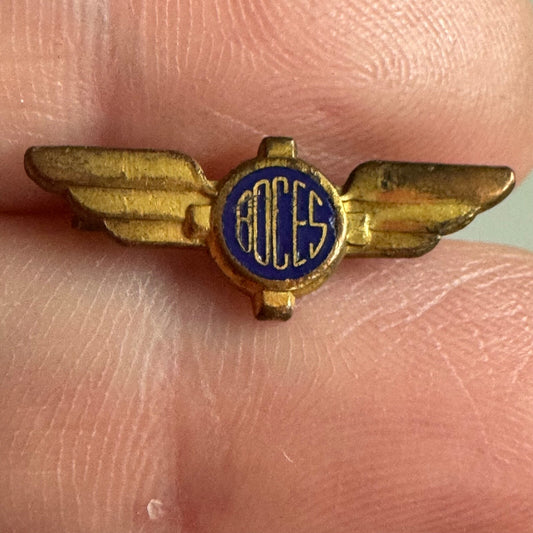 RARE Vtg New York State Boards of Cooperative Education Services BOCES Wings Pin
