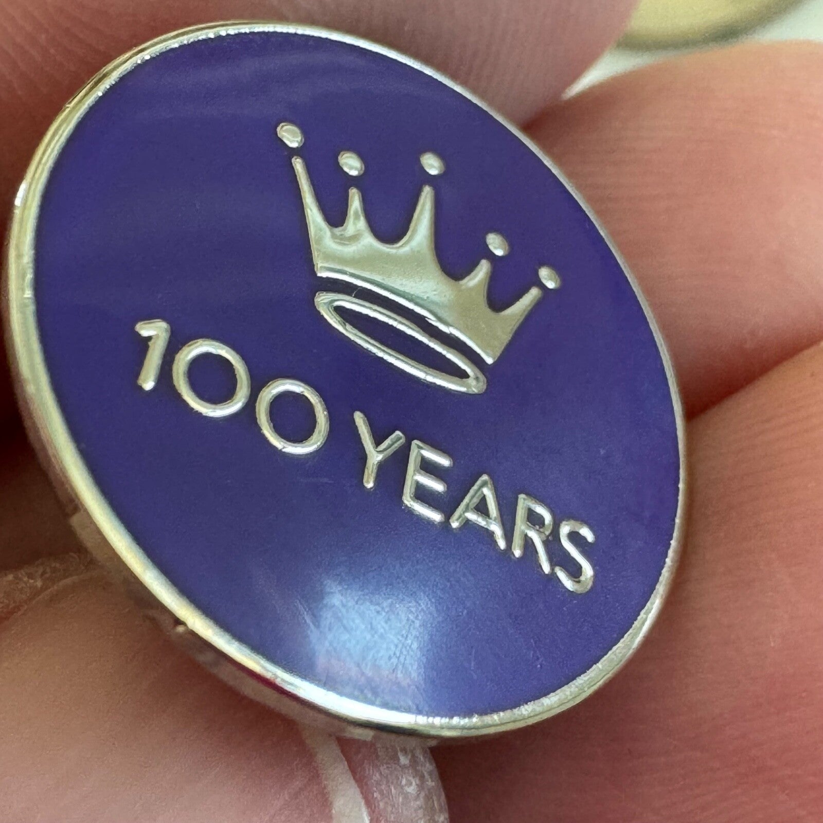 100 Years Hallmark Cards Logo Lapel Pin Tie Tack Crown